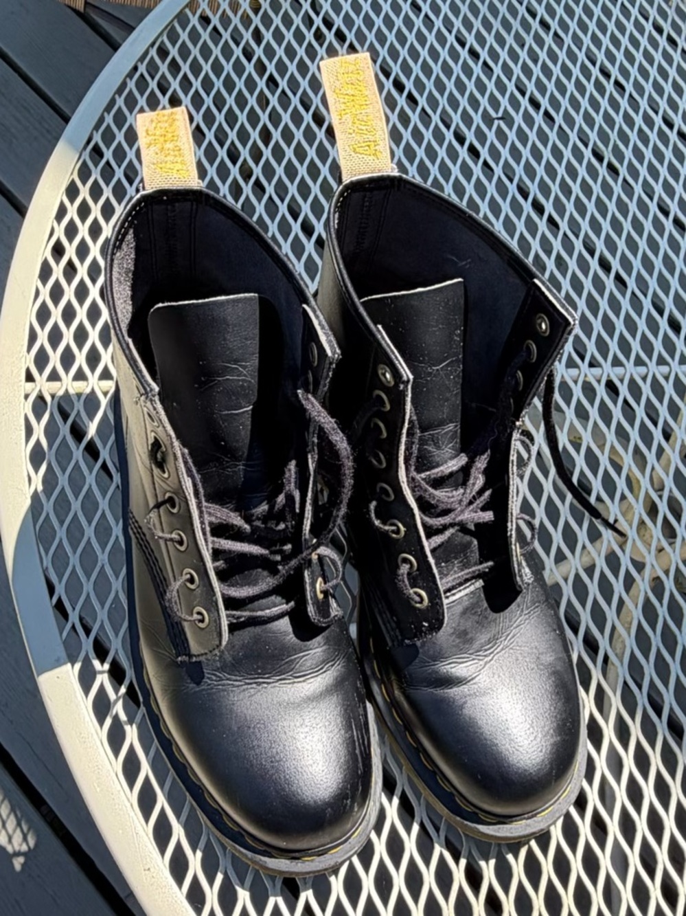 Dr. Martens Vegan 8-Eye Combat Boots Black Women’s US 10 UK 9 EU 43